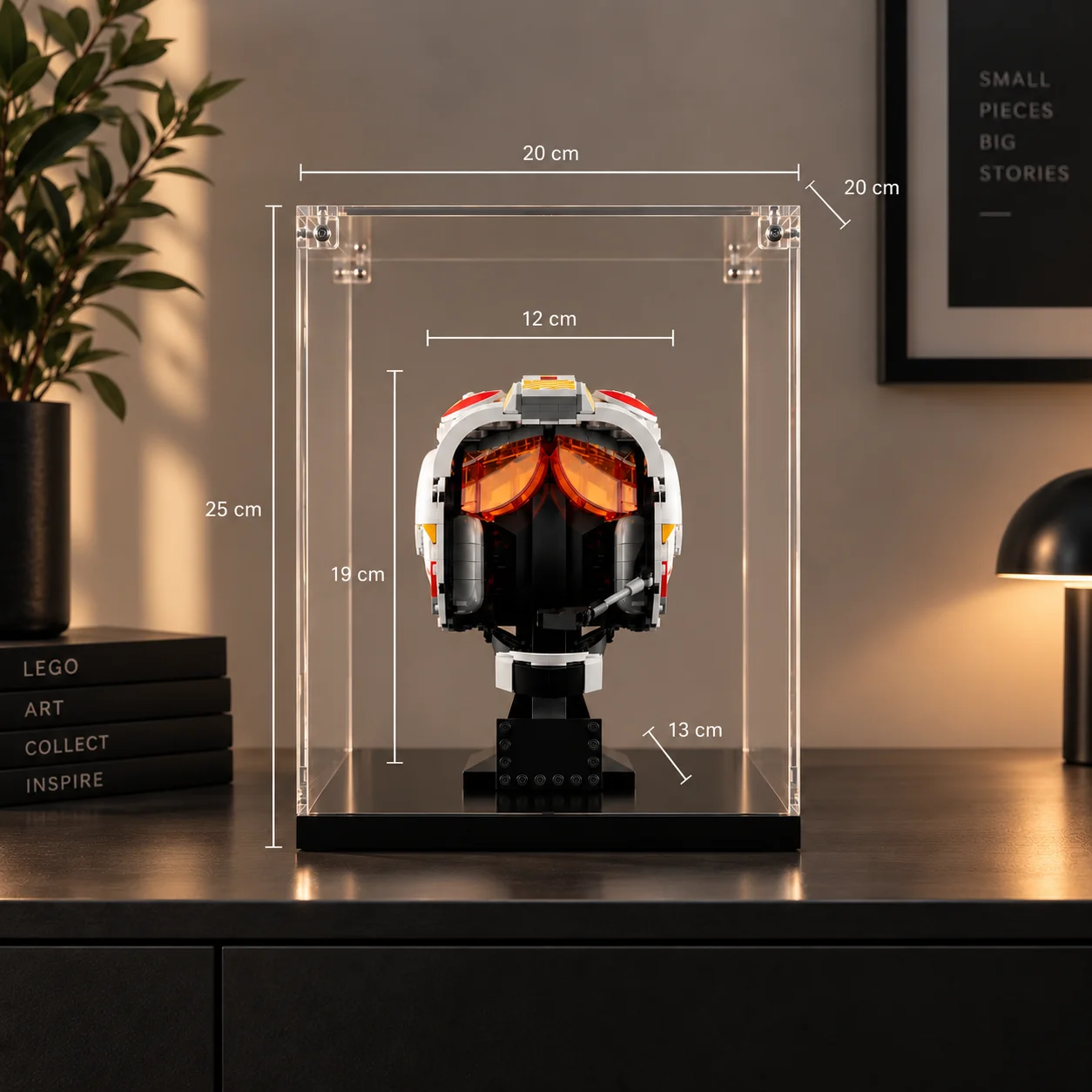 Teca Expo Bolt progettata per un set LEGO specifico